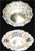 (2) Sterling Silver Bowls - Both w/ Decoration,