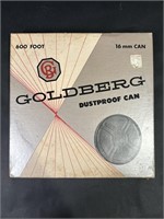 Vintage Goldberg 16mm Film Can in Original Box