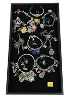 Lot, fashion jewelry, lots of charms