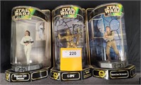 3 NIB STAR WARS EPIC FORCE ACTION FIGURES, 6"