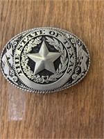 The state of Texas belt buckle