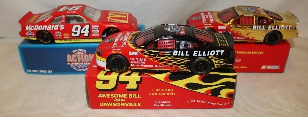 3 Bill Elliot #94 Nascar Cars: