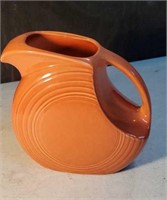 Peach Fiesta ware pitcher