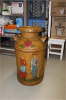 Milk Can with Maker's Mark