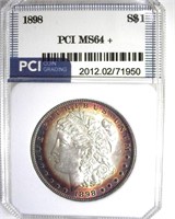 1898 Morgan PCI MS64+ Nice Rim Color