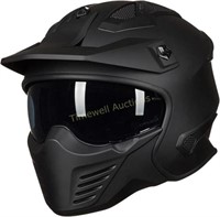 ILM Open Face Motorcycle 3/4 Half Helmet  XL