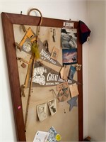 Cork Board with Vintage Treasures