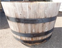 Wood Whiskey Barrel Style Planter