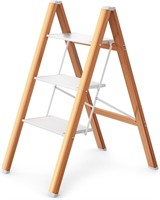 HBTower 3 Step Ladder  330 Lbs Anti-Slip Stool
