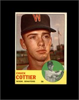 1963 Topps #219 Chuck Cottier EX to EX-MT+