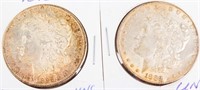 Coin 2 Morgan Silver Dollars 1898-O & 1883-P AU