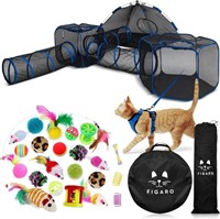 Outdoor Cat Enclosures 6-in-1 Cat Tent with Tunnel