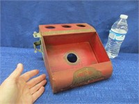 antique "ray-o-vac" red metal display