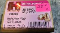 (5) Boxes 38spl Lite Ammo (125) Rounds