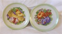 Two small decorative plates