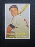 1957 TOPPS #360 JOHNNY GROTH ATHLETICS