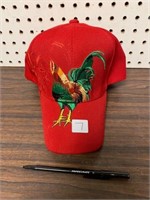 NEW HAT RED ROOSTER
