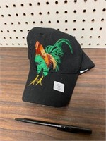 NEW HAT BLACK ROOSTER