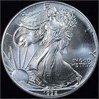 1992 American Silver Eagle - Gem BU Silver Eagle
