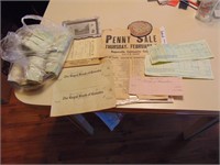Hagersville Receipts/ Tray/ Patch/ Ruler/   ETC