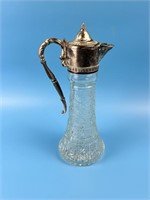 Silverplate And Glass Creamer