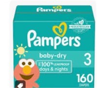 Pampers Baby Dry Sz 3 160 Count