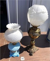 (2) FENTON LAMPS