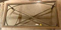 Like New Coffee Table Thick Glass Top 48x24x18