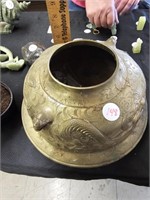 Vintage Large Brass Dragon Vase