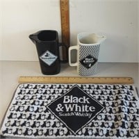 Black and White whiskey items