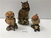 Lot of Owl Figures