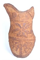 Old African Kirdi Embossed Iron Shield