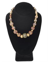 Ancient Roman Millefiori Glass Bead Necklace, 1st-