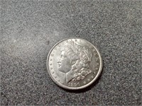 1890 Morgan silver dollar coin