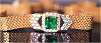18Kt Gold Afghanistan Emerald Bracelet