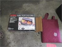 gas grill & blanket