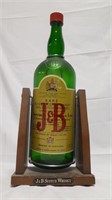 LARGE VIINTAGE J&B Licquor Bottle