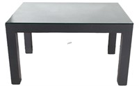 GRAY TABLE WITH GLASS