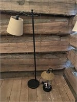 floor lamp metal with table lamp