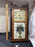 Improved Clock with floral Design