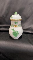 Herend Chinese Bouquet Green, Sugar Shaker with ro