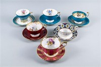 FINE CHINA CUPS AND SAUCERS