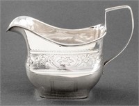 Irish Sterling Silver Engraved Milk Pitcher, 1808