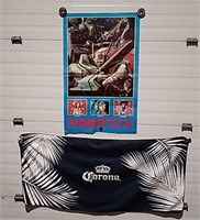 1985 Robotech Poster 22x34 & Corona Flag 50x23"