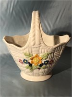 BELLEEK FINE PARIAN CHINA BASKET 6.5x6.5 INCHES