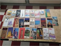 28pc vintage travel brochures & maps SPAIN