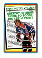 1990 Topps 2 Wayne Gretzky Edmonton Times