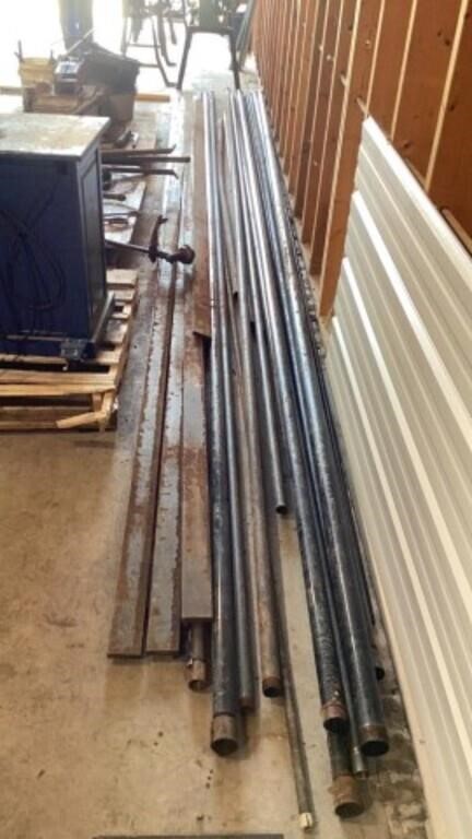 Pipe & flat steel 3 1/2 in thick & 20 ft long?