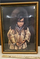 Print by Miguel - Inuit Child 1  17" x 22.5"