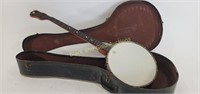 VTG Bacon Style 4 String Banjo & Case